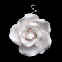 Tea Rose with Wire White Large