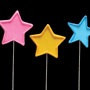 Colorful Stars on Wire