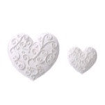 Fancy Gum Paste Hearts