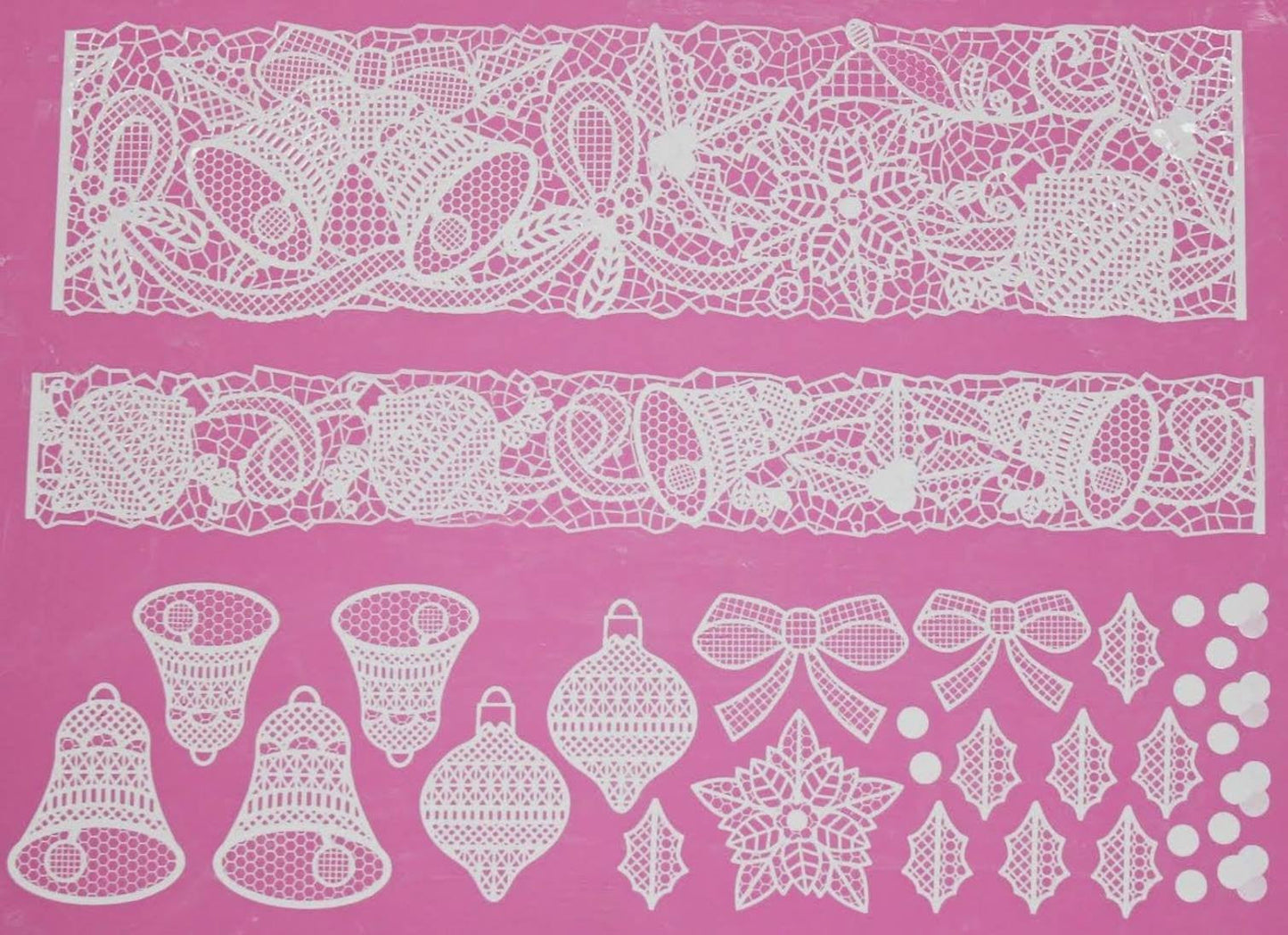 Bells and Bows Cake Lace Mat