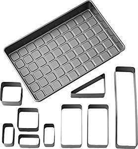 Letters and Numbers Adjustable Nonstick Cake Pan Set, 10-Piece Set