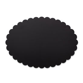 Scalloped Edge Cake Circles - Black