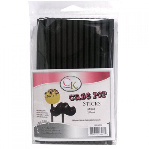 Cake Pop Sticks - Jet Black