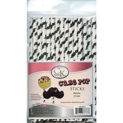 Cake Pop Sticks - Mustache