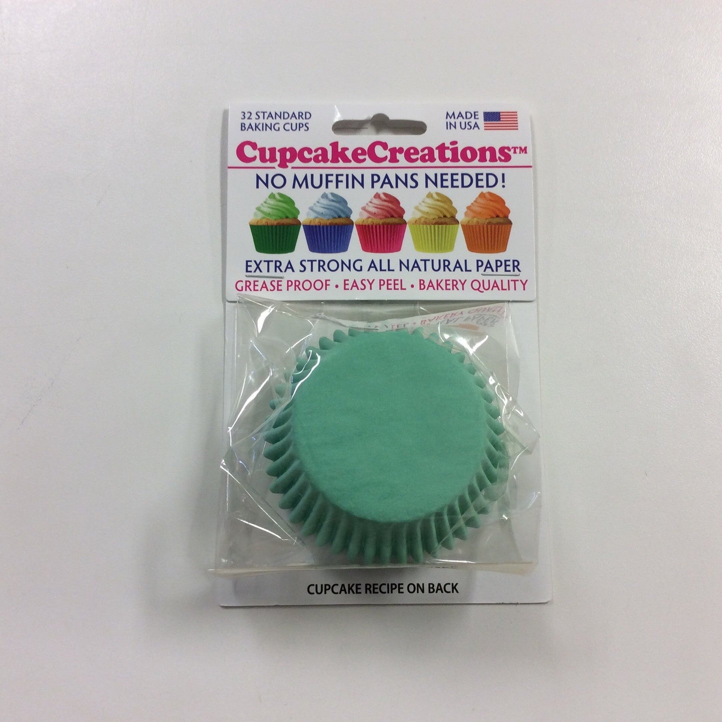 Mint Greaseproof Liner - Cupcake Creations