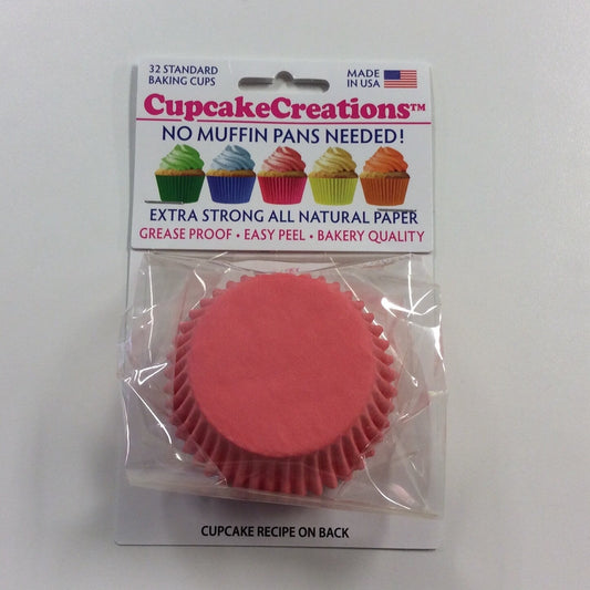 Coral Greaseproof Liner - Cupcake Creation