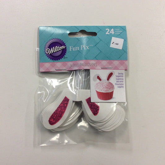 Bunny Ears Cupcake Picks
