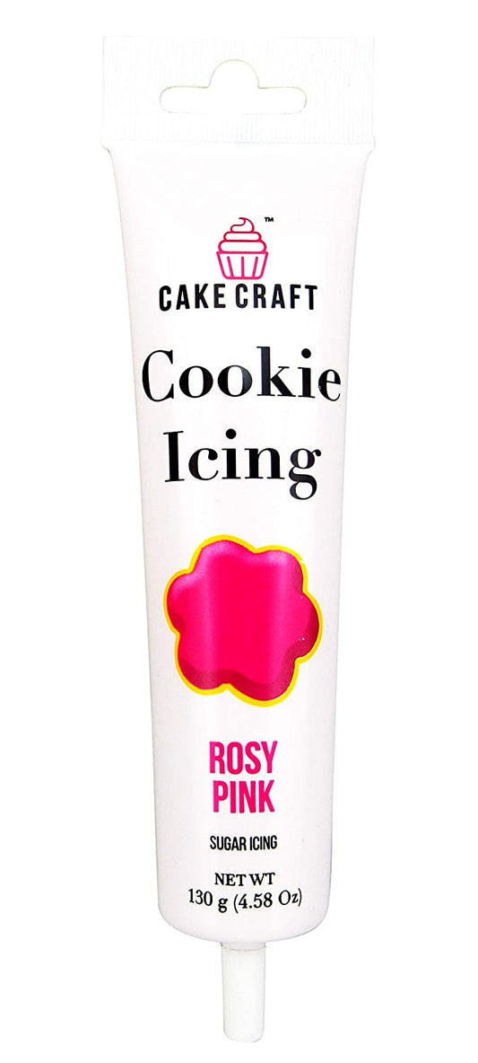 Cake Craft Cookie Icing Rosy Pink 4.58 Ounces (Pack of 1)