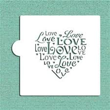 Love Saying Cookie Stencil