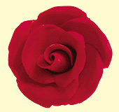 Elegance Gumpaste Large Rose - Red
