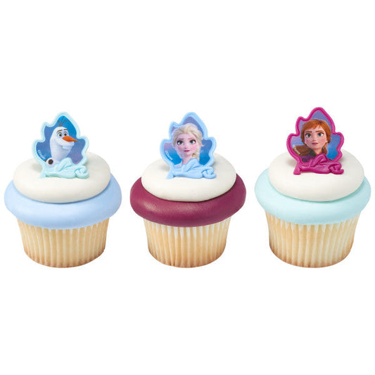 Frozen - Elsa and Anna Cupcake Rings