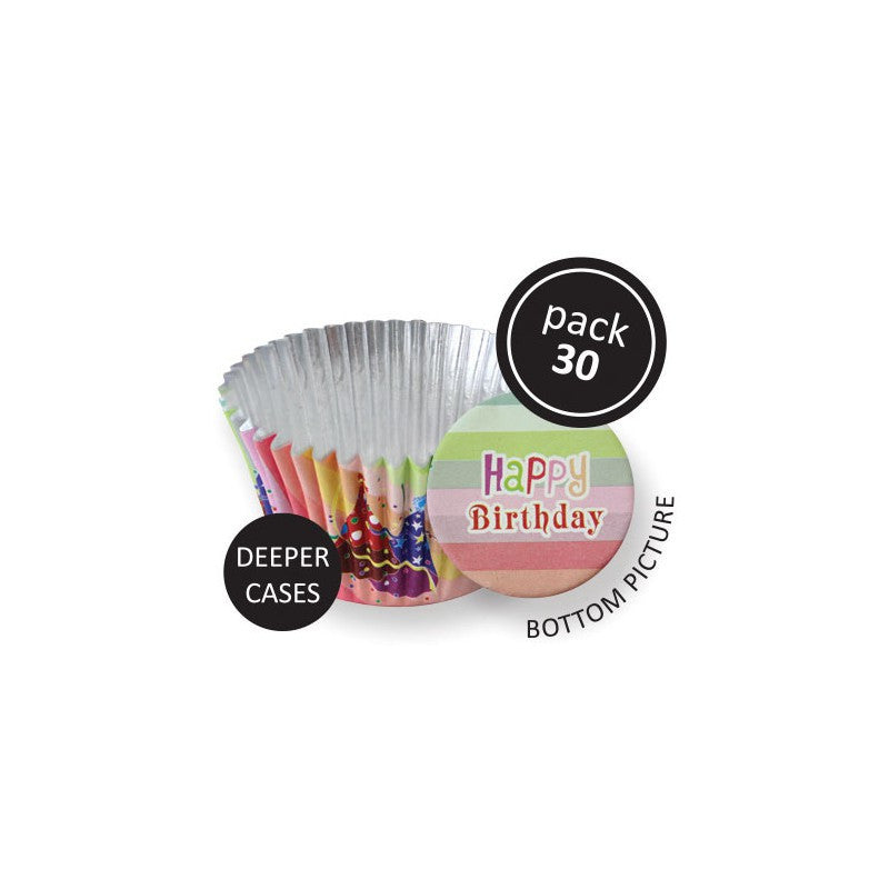 Party Hats Foil Baking Cups