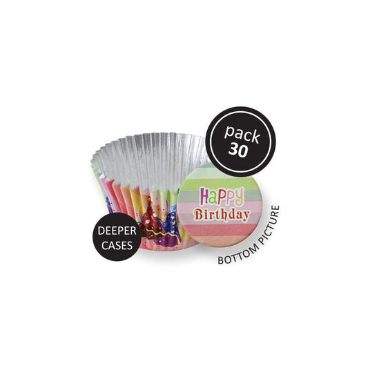 Party Hats Foil Baking Cups