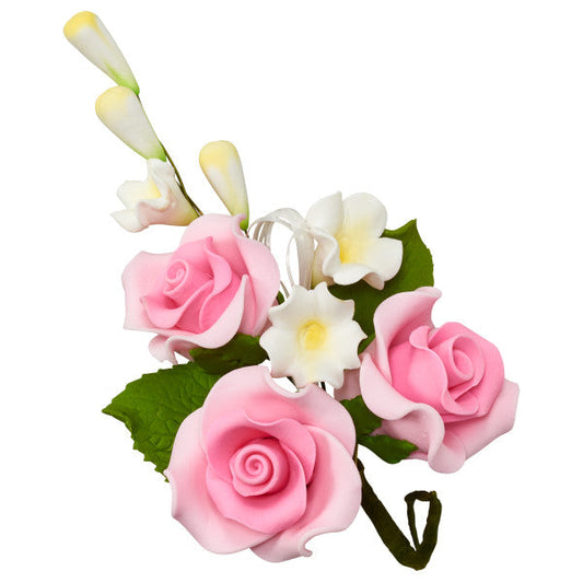 Pink Trio Rose Spray