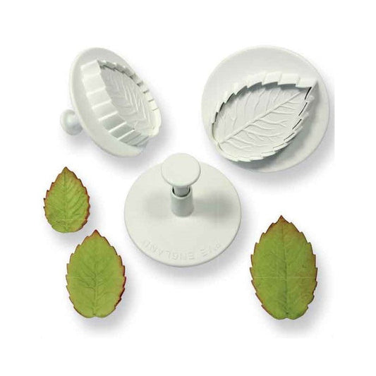 PME Veined Rose Leaf Plunger Cutter