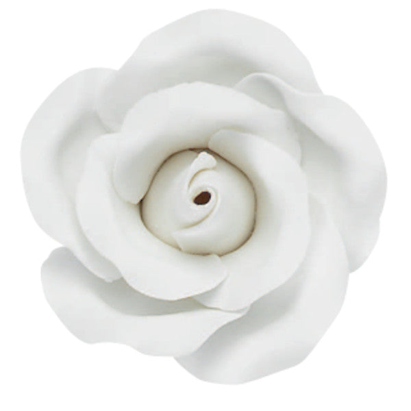 White Rose Gum Paste Flowers